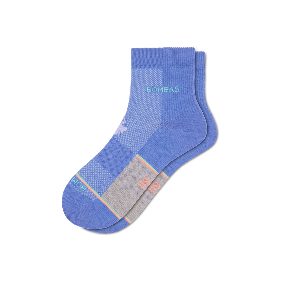 Men's UltraLite Sport Merino Wool Blend Quarter Socks - Breathable Studio Support