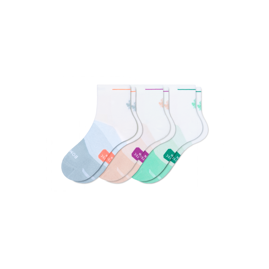 Women's Run Quarter Sock 3-Pack - Daily Travel Wear