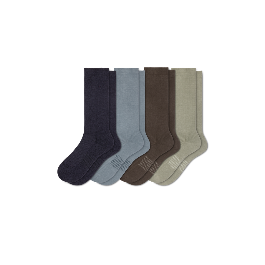 Men's Modern Rib Calf Sock 4-Pack - Weekend Ankle Pair