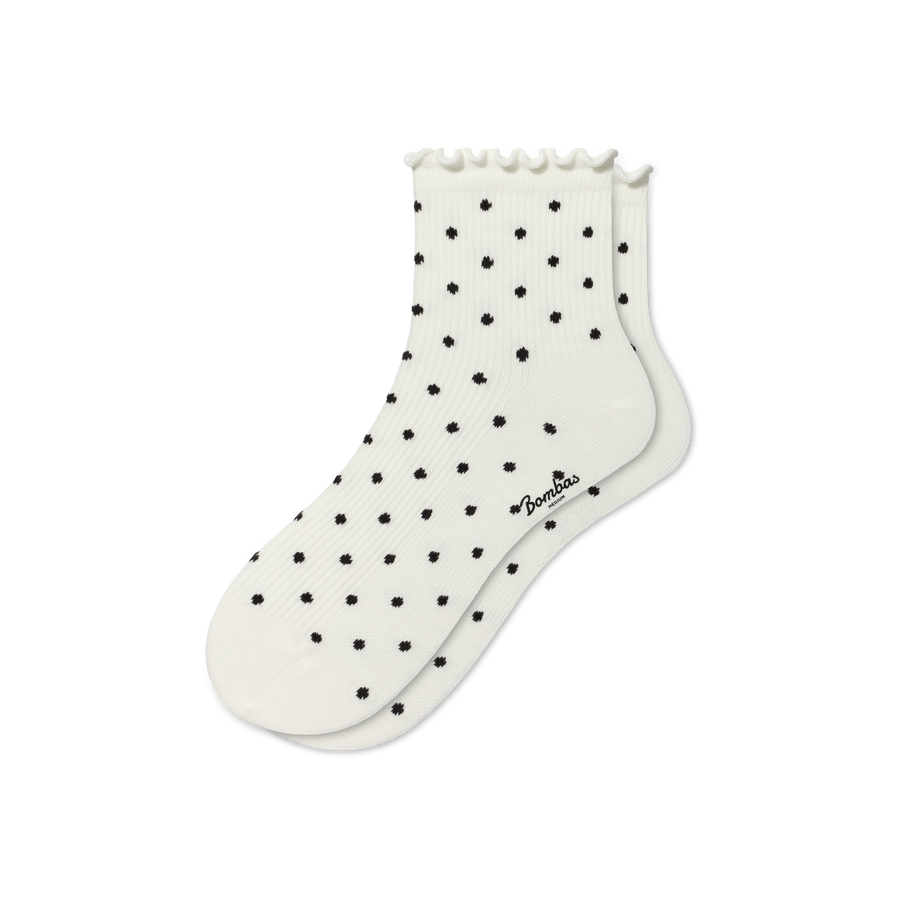 Women's Ruffle Rib Quarter Socks - Soft Recovery Rotation