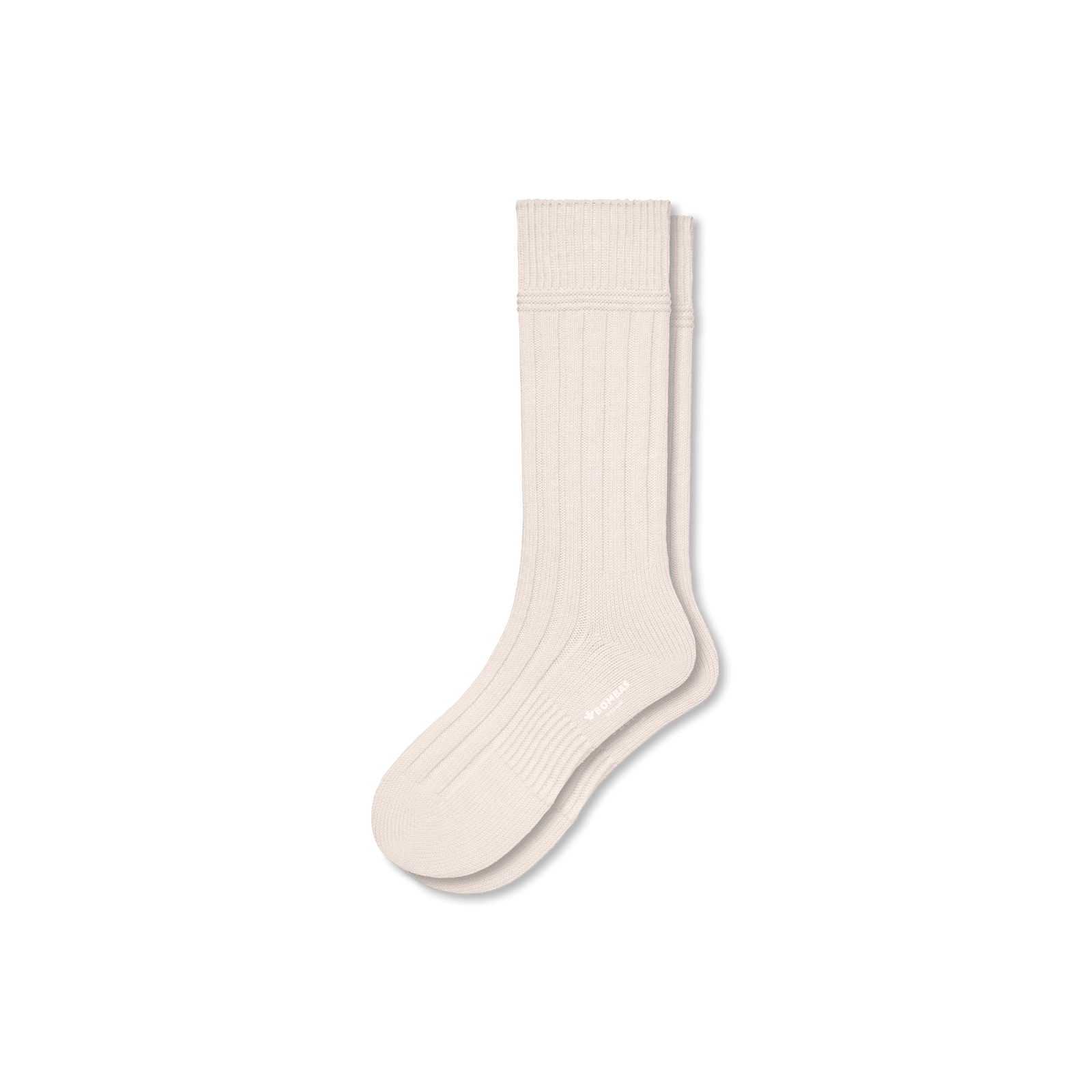 Merino Cashmere Blend Calf Socks - Sandalwood L [8155]