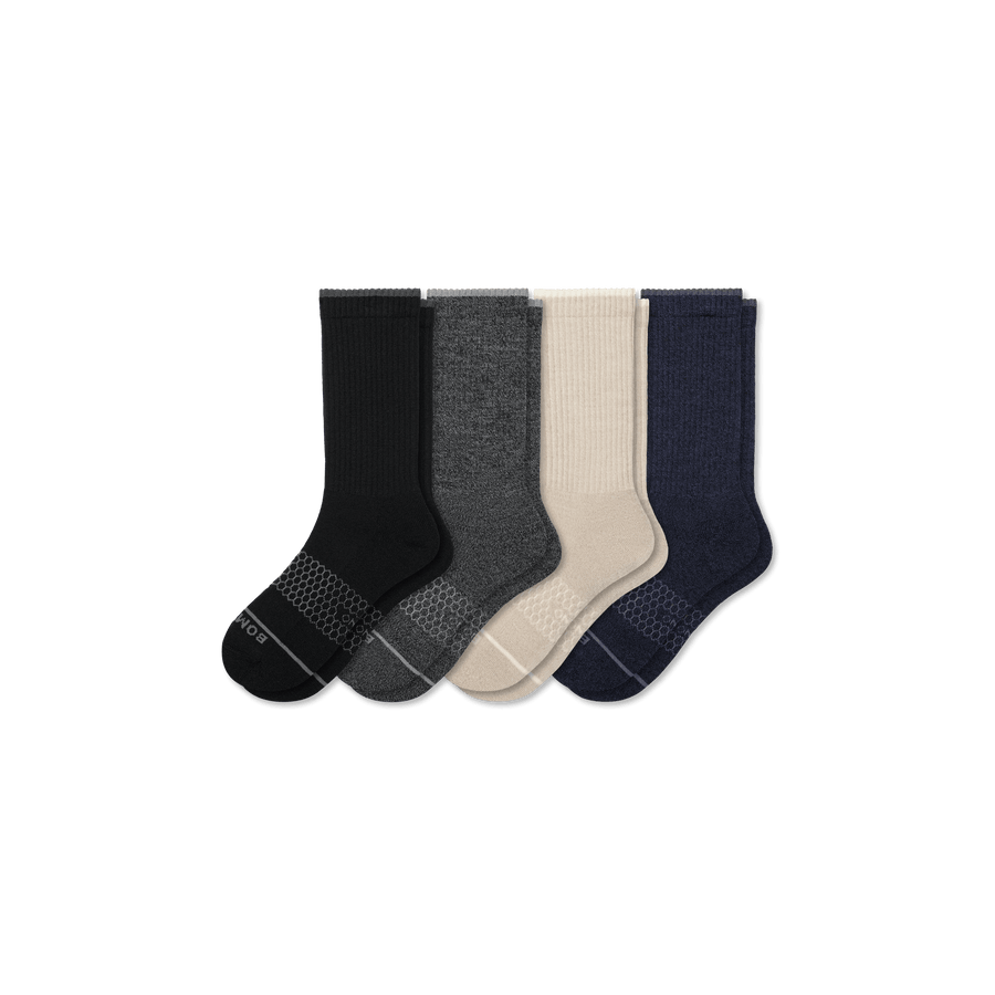Women's Merino Wool Blend Calf Sock 4-Pack - Active Shift Step