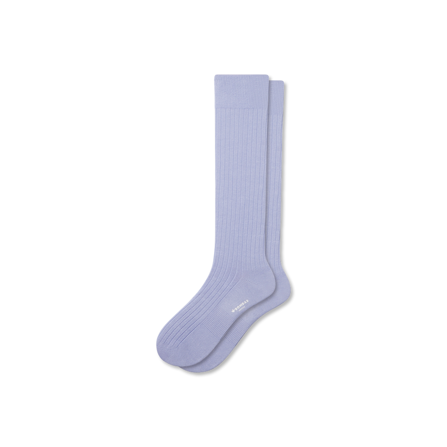Men's Ribbed Dress Over The Calf Socks - Outdoor Everyday Move