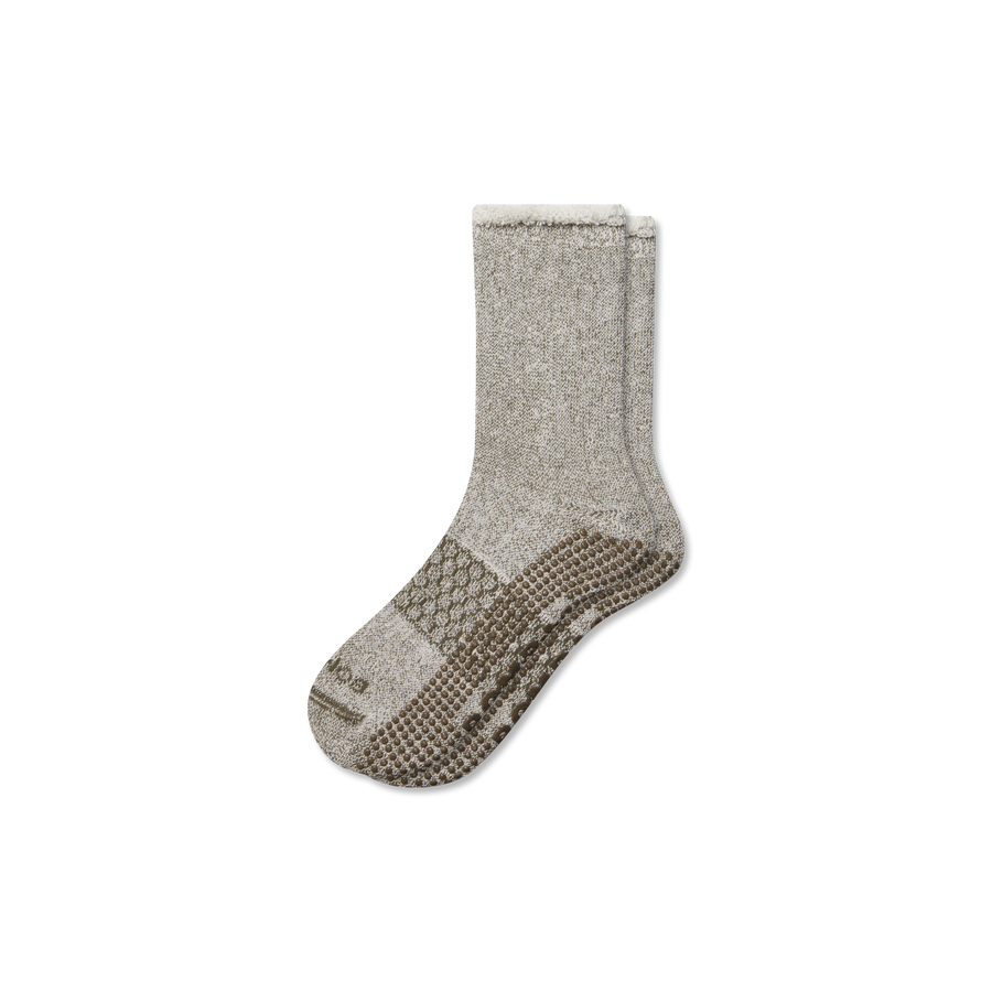 Women’s Roll-Top Merino Blend Gripper House Sock - Cushion Recovery Rotation