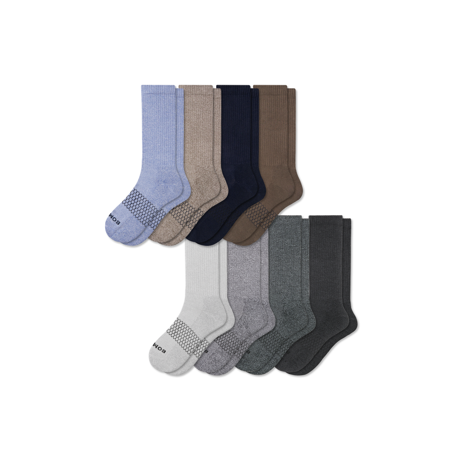 Men's Marl Calf Sock 8-Pack - Light Run Wear