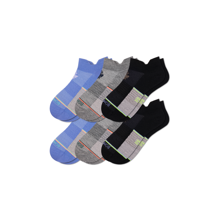Men's UltraLite Sport Merino Wool Blend Ankle Sock 6-Pack - Modern Office Rotation