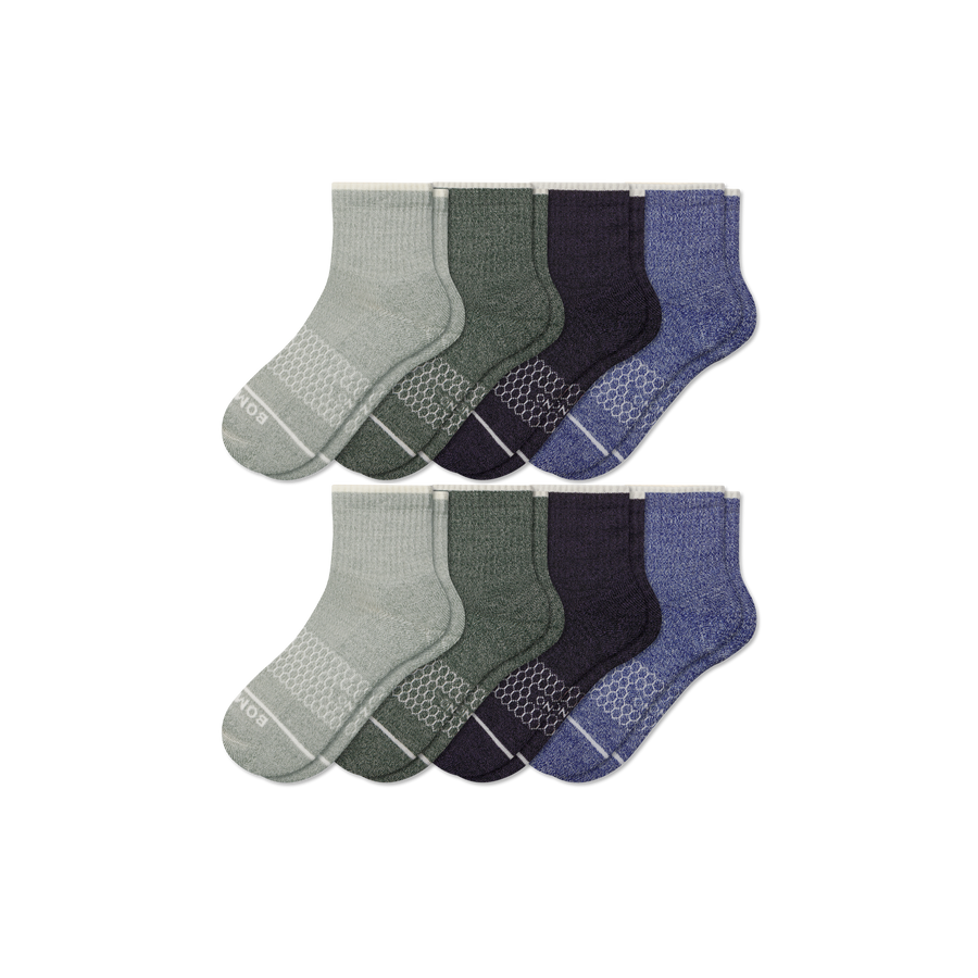 Women's Merino Wool Blend Quarter Sock 8-Pack - Everyday Low Cut Pair