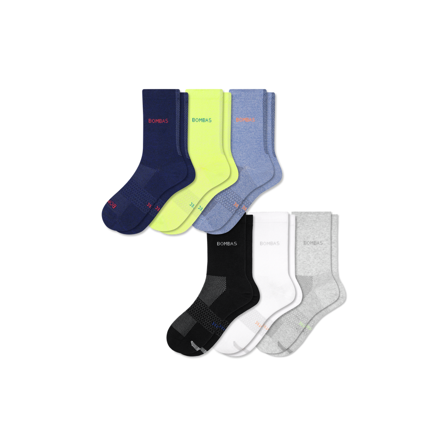 Men's UltraLite Sport Half Calf Sock 6-Pack - Outdoor Low Cut Support