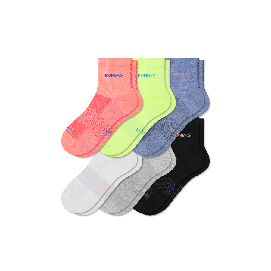 Women's UltraLite Sport Quarter Sock 6-Pack - Weekend Court Cushion