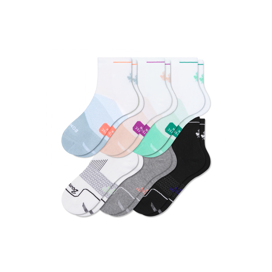 Women's Run Quarter Sock 6-Pack - Everyday Travel Rotation