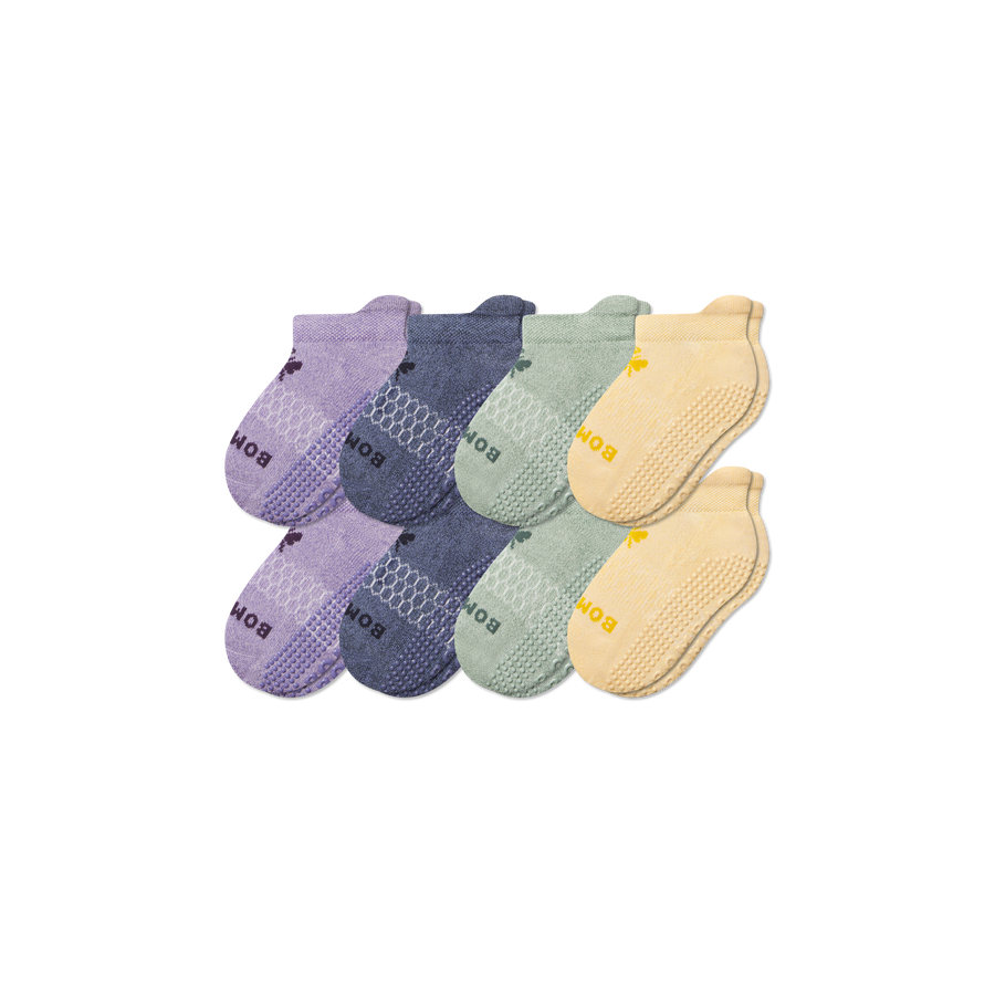 Junior Marl Gripper Ankle Sock 8-Pack - Breathable Shift Fit