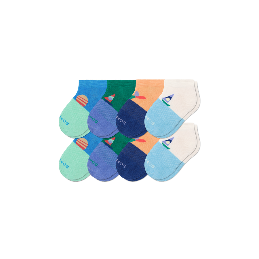 Toddler Lightweight Ankle Sock 8-Pack - Comfort Court Cushion
