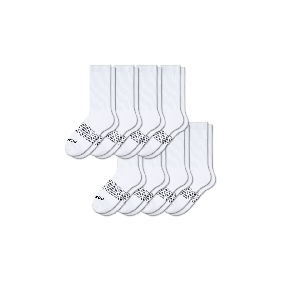 Men's Solids Calf Sock 8-Pack - Cozy School Wear